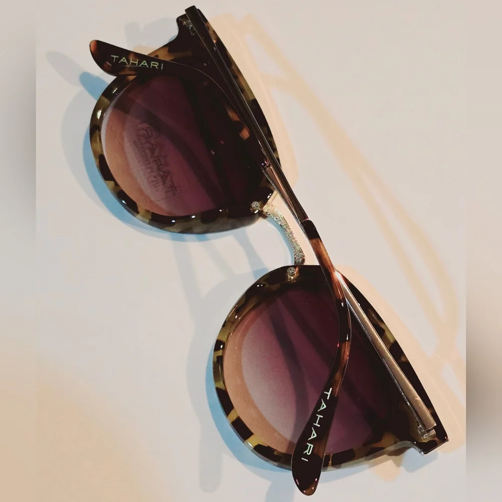 NEW Tahari Womens sunnies sunglasses tortoise leopard animal print spots